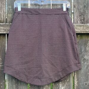 Express Brown Plaid Mini Skirt | XS